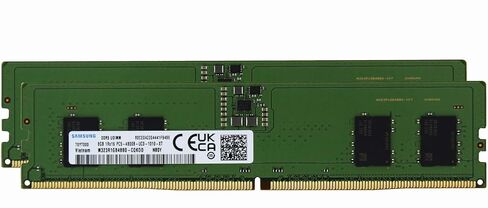 SAM Original 16GB (1x16GB) DDR5 5600MHz (أو 4800MHz PC5-38400) GAMING عالية الأداء RAM PC5-44800 UDIMM UNDUBLED NONCC 1RX16 CL46 1.1V. in Kuwait