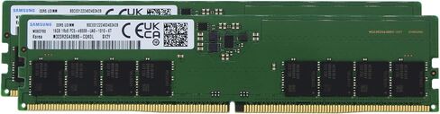 SAM Original 16GB (1x16GB) DDR5 5600MHz (أو 4800MHz PC5-38400) GAMING عالية الأداء RAM PC5-44800 UDIMM UNDUBLED NONCC 1RX16 CL46 1.1V. in Kuwait