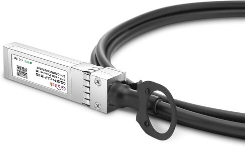 10G SFP+ DAC كابل ، 0.3 م (0.98 قدم) كابل Twinax النحاسي المرفق المباشر لـ Cisco SFP-H10GB-CU0.3M ، UBIQUITI ، D-LINK ، NETGEAR ، MIKROTIK ، Open Switch-2pcs in Kuwait