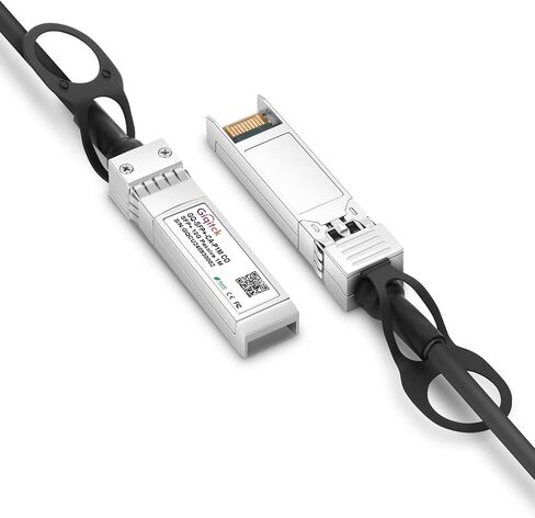10G SFP+ DAC كابل ، 0.3 م (0.98 قدم) كابل Twinax النحاسي المرفق المباشر لـ Cisco SFP-H10GB-CU0.3M ، UBIQUITI ، D-LINK ، NETGEAR ، MIKROTIK ، Open Switch-2pcs in Kuwait