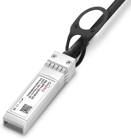 10G SFP+ DAC كابل ، 0.3 م (0.98 قدم) كابل Twinax النحاسي المرفق المباشر لـ Cisco SFP-H10GB-CU0.3M ، UBIQUITI ، D-LINK ، NETGEAR ، MIKROTIK ، Open Switch-2pcs in Kuwait