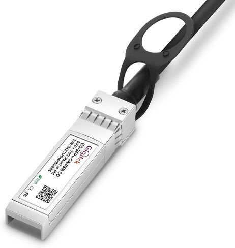 10G SFP+ DAC كابل ، 0.3 م (0.98 قدم) كابل Twinax النحاسي المرفق المباشر لـ Cisco SFP-H10GB-CU0.3M ، UBIQUITI ، D-LINK ، NETGEAR ، MIKROTIK ، Open Switch-2pcs in Kuwait