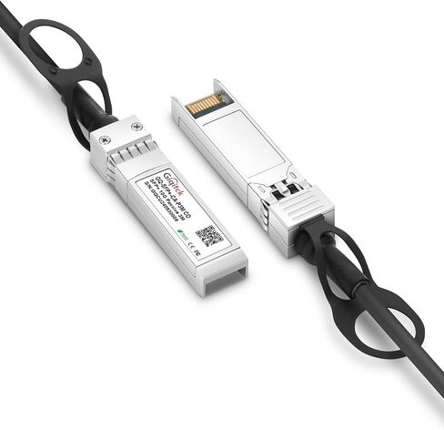 10G SFP+ DAC كابل ، 0.3 م (0.98 قدم) كابل Twinax النحاسي المرفق المباشر لـ Cisco SFP-H10GB-CU0.3M ، UBIQUITI ، D-LINK ، NETGEAR ، MIKROTIK ، Open Switch-2pcs in Kuwait