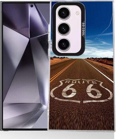 Galaxy S24 Ultra Case - Blue Neon Network Design, Slim Shockproof TPU Bumper, Matte Anti-Scratch Protective Cover for Samsung S24 Ultra case Black in Kuwait