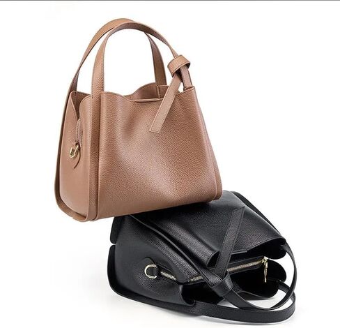 حقيبة كتف نسائية من الجلد الطبيعي، حقيبة يد بمقبض علوي، محفظة كروس للسيدات in Kuwait