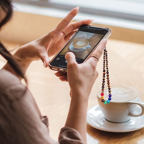 شاكرا الهاتف سحر الحبل الحافلة حزام معصم الاسترخاء القلق الحمم البركانية الصخور الطبيعية شفاء الجوهرة الحجر مفتاح مفتاح للنساء الرجال in Kuwait