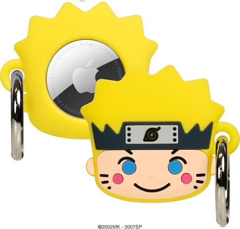 Iface Naruto Shippuden Figure Figure Case متوافق مع حافلات Apple Airtags - غطاء مفتاح الحماية من السيليكون [Carabiner Clip " - Kakashi in Kuwait