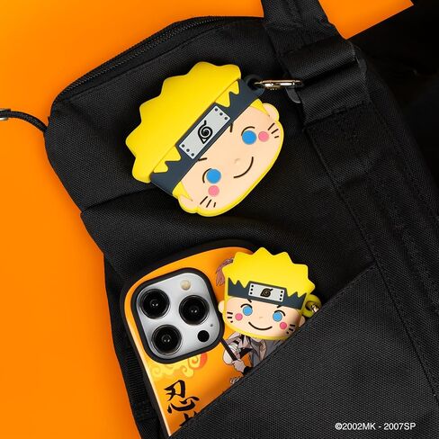 Iface Naruto Shippuden Figure Figure Case متوافق مع حافلات Apple Airtags - غطاء مفتاح الحماية من السيليكون [Carabiner Clip " - Kakashi in Kuwait