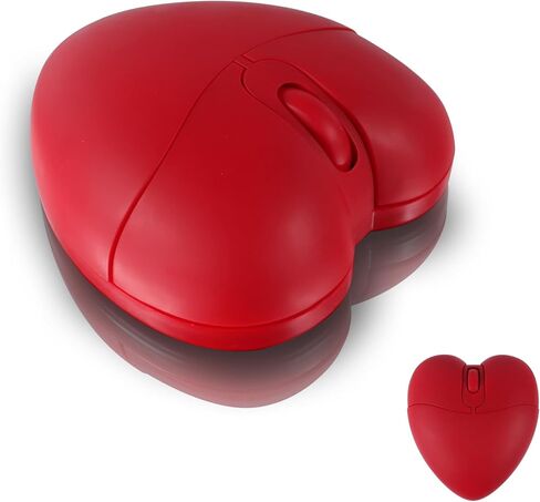 Elec Space Wireless Bluetooth Mouse ، فأر صامت وأنيق على شكل قلب من أجل الكمبيوتر المحمول ، جهاز الكمبيوتر - 10 أمتار (وردي) in Kuwait