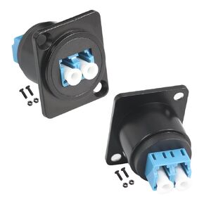 Penglin 2PCS الألياف الإبصائية مقرنة ، LC إلى LC Duplex MultiMode LC LC الألياف البصرية موصل MOUNTER