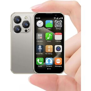 الهاتف الصغير للأطفال غير المؤمن بالهاتف الذكي سعة 3.0 بوصة HD Mini Android Phone 2G+16G Quad Core Dual Sim Small Mobile Home for Student Face Pest For Kids -