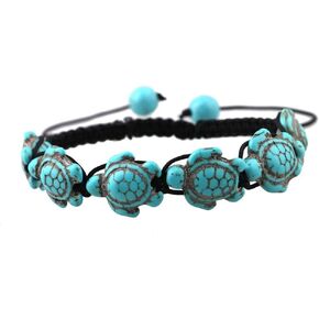 Amy & Annette Turquoise Handmade Sea Turtles Bracelet - Great Gift Idea for Every Occasion Size - (7 inches)