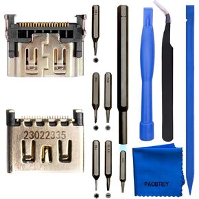 PAOBTEIY 2pcs HDMI Port Replacement for Playstation 4 With 10-in-1 Kits, HDMI Display Socket Connector Jack for Sony PS4. in Kuwait