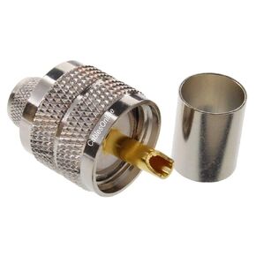 CablesOnline UHF PL-259 Male Crimp Type Connector for 50-Ohm RG8/RG213/LMR400 Coax Wire (10 Pack)