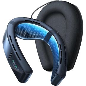 TORRAS [COOLiFY Cyber・2024 Flagship Neck Air Conditioner, Ultimate Immersive Cooling Portable Neck Fan Rechargeable with 6000mAh, Neck Cooler Neck Fans that Blow Cold Air for gifts