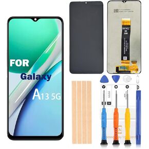 لاستبدال شاشة Samsung Galaxy A13 5G لشاشة Samsung A136U ، طقم استبدال شاشة 6.5 بوصة S136DL A136A A136W LCD Dispower Displess مع أدوات الإصلاح (شاشة A13 5G مع الإطار)