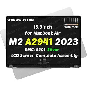 15.3inch Compatible with MacBook Air Mac14,15 A2941 2023 M2 MQKP3xx/A MQKQ3xx/A EMC 8301 Retina LCD 2880 x 1864 Screen Digitizer Replacement Complete Assembly(Space Gray) in Kuwait