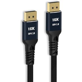 chenyang Mini DisplayPort إلى كابل DisplayPort، Mini DP إلى DP، كابل DisplayPort 4K 8K للفيديو والكمبيوتر المحمول والتلفزيون (2.0 متر)