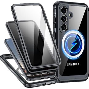 حالة خصوصية لـ Samsung Galaxy S25 Ultra ، مع حامي شاشة PEEP و HD مدمج [حماية من الدرجة العسكرية] علبة الهاتف المغناطيسي المضاد للتجسس لـ S25 Ultra 5G ، Black in Kuwait