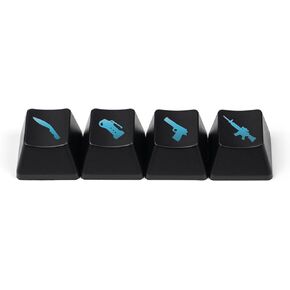 8 KEYS Lacklit Custom keycap ، مفاتيح ملف تعريف WASD Arrow OEM ، تألق من خلال مفتاح استبدال KeyCap للوحة مفاتيح الألعاب الميكانيكية MX Switch (Lightning)