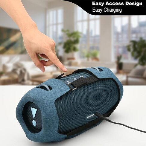 Txesign Travel Carning Eva Case لـ JBL Xtreme 4 مكبر صوت محمول ، حامل حاملة غلاف واقية باستبدال CASE مع حزام كتف قابل للتعديل (أسود) in Kuwait