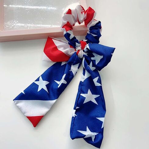 Women Elastic Flag Headband with Bow Hair Band for 4th of July Headbands Head Wrap Hair Accessories TS2020 (Baby + Adult Rabbit) in Kuwait