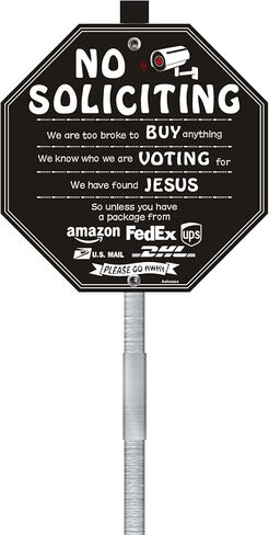 محمية من قبل Home Security System Yard Sign With Stake ، علامة تحذير متصلة بالشرطة 10 "× 28" in Kuwait