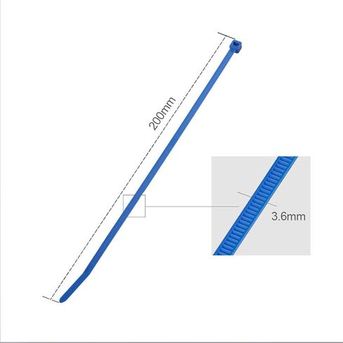 10Gtek Nylon Zip Ties (1000pcs) 3 Inch with Self Locking Cable Ties in White in Kuwait