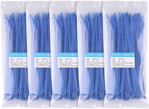 10Gtek Nylon Zip Ties (1000pcs) 3 Inch with Self Locking Cable Ties in White in Kuwait