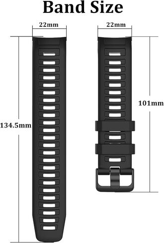 Viniusiki متوافق مع Garmin Instinct 2 Band ، استبدال معصم حزام Sistrap Silicone لـ Garmin غريزة 2/غريزة الإلكترونية/الطاقة الشمسية/المد والجزر/GPS التكتيكية ، الأحمر in Kuwait