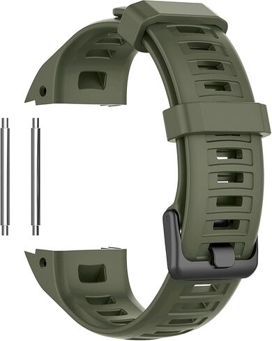 Viniusiki متوافق مع Garmin Instinct 2 Band ، استبدال معصم حزام Sistrap Silicone لـ Garmin غريزة 2/غريزة الإلكترونية/الطاقة الشمسية/المد والجزر/GPS التكتيكية ، الأحمر in Kuwait