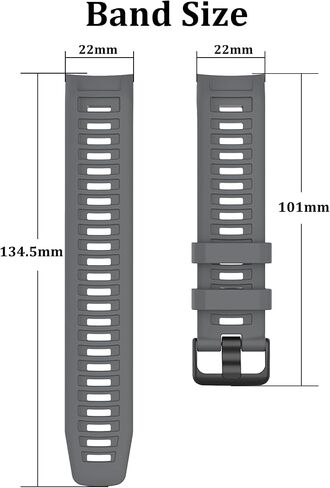 Viniusiki متوافق مع Garmin Instinct 2 Band ، استبدال معصم حزام Sistrap Silicone لـ Garmin غريزة 2/غريزة الإلكترونية/الطاقة الشمسية/المد والجزر/GPS التكتيكية ، الأحمر in Kuwait