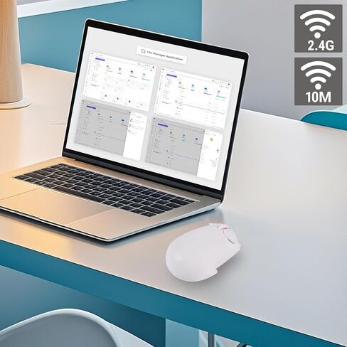 Elec Space Cute Pig Design Wireless Mouse Dual Mode Bluetooth & USB Mouse ، عملية صامتة ، مريحة ، مثالية لأجهزة الكمبيوتر المحمولة وأجهزة الكمبيوتر ، هدية مثالية لعشاق الحيوانات والأطفال (الوردي) in Kuwait
