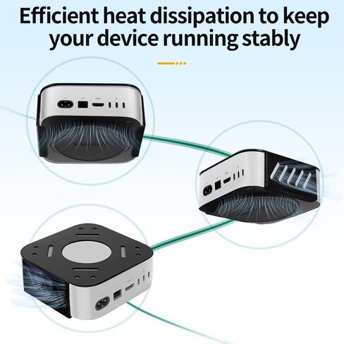 Mac Mini M1 M2 Mount, Mac Mini Mount Behind Monitor,for Mac Mini 2011 to 2023 M2 Pro,Mac Mini Under Desk Steel Mount, Heat Dissipation Design Anti-Scratch,Wall Mount PC Under Desk Mount in Kuwait