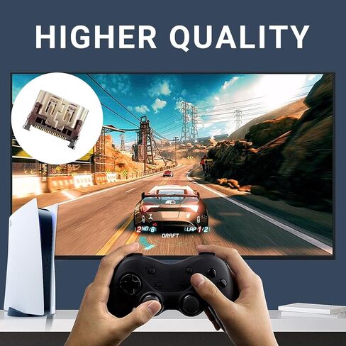 PAOBTEIY 2pcs HDMI Port Replacement for Playstation 4 With 10-in-1 Kits, HDMI Display Socket Connector Jack for Sony PS4. in Kuwait