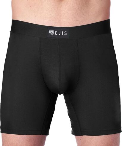 Ejis Sweatproof Mens Boxer Briefs Modal Pouch Underwear w Sweat Pads, Silver Treated to Fight Odor, Aluminum Free Alternative in Kuwait