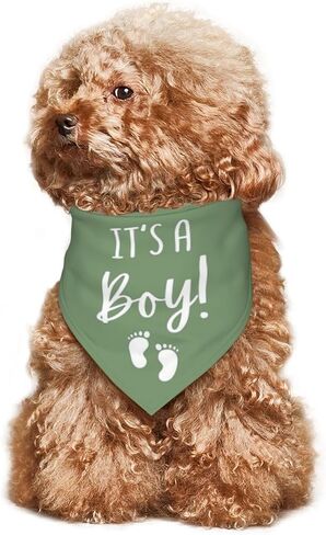 It's A Boy It's A Girl Gender Reveal/Baby Announcement Dog Bandana,Dog Engagement Bandana,Gender Reveal Dog Bandana,Gender Reveal Dog Bandana Reversible,2pack (Love Blue) in Kuwait