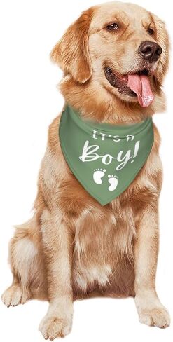 It's A Boy It's A Girl Gender Reveal/Baby Announcement Dog Bandana,Dog Engagement Bandana,Gender Reveal Dog Bandana,Gender Reveal Dog Bandana Reversible,2pack (Love Blue) in Kuwait