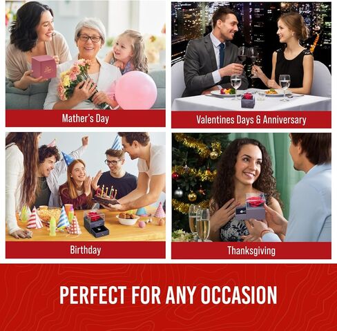 Premium Preserved Forever Rose with I Love You Necklace & Ring - Cute Valentine Gift for Her - Anniversary Birthday Gifts for Women, Wife, Mom Who Has Everything - Best I Love You Gift For Girlfriend in Kuwait