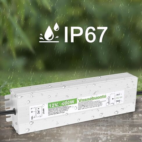 مزود الطاقة 12 فولت 100W ، 90-250V AC إلى 12 فولت DC 8.33A محول ، IP67 سائق LED مقاوم للماء ، 12 فولت محول الجهد منخفض ، محول مع 3 دبوس قابس لضوء LED ، الاستخدام الداخلي في الهواء الطلق in Kuwait