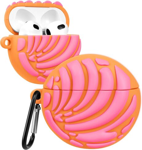 BOARETIU for AirPods 4 CASE CUTE KAWAII - غطاء علبة سيليكون ثلاثي الأبعاد مع سلسلة مفاتيح للنساء الفتيات المراهقات المراهقات مضحكة فريدة من نوعها فريدة من نوعها تصميم الأزياء. in Kuwait