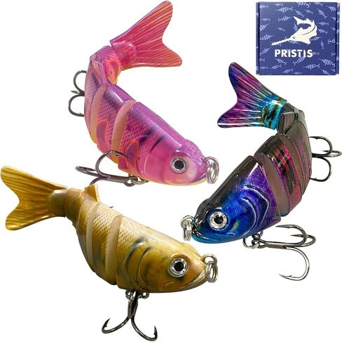 3 PCS Crankbait Fishing Fishing for Bass ، Crank Bait with treble - in Kuwait