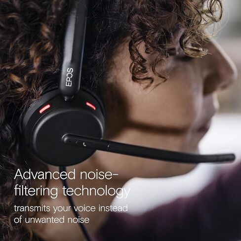 EPOS Impact 430T - Mono On-Ear Headset with Dual Microphone, Noise Cancellation, USB-C/USB-A Connectivity, Microsoft Teams, Home Office, Plug-and-Play, Zoom, UC - Mono in Kuwait