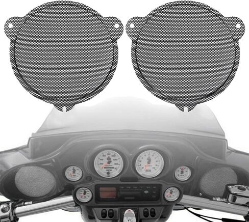 Batwing Fairings 5.25" Front Mesh Speaker Grilles Cover Fit for Harley Touring 1997-2013 Models, Electra Glide, Street Glide, Ultra Limited (1997-2013) in Kuwait