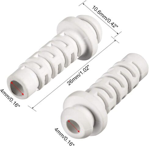 uxcell 15pcs 4mm Inner Dia PVC Strain Relief Cord Boot Protector Power Tool Hose Black in Kuwait