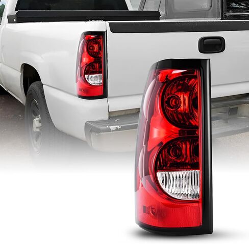 AUTOONE - For 2003 2004 2005 2006 Chevy Silverado Tail Light Assembly Factory OEM Taillights Compatible with Chevrolet Silverado 1500/ 2500HD/ 3500, Driver & Passenger Side in Kuwait