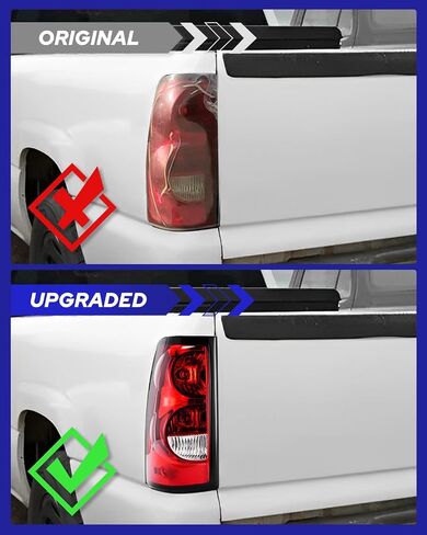 AUTOONE - For 2003 2004 2005 2006 Chevy Silverado Tail Light Assembly Factory OEM Taillights Compatible with Chevrolet Silverado 1500/ 2500HD/ 3500, Driver & Passenger Side in Kuwait