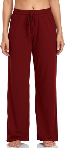 ADANIKI Sweatpants Women Yoga Pants with Pockets for Women Pajamas Work Pants Wide Leg Drawstring Pants for Women's Lounge in Kuwait