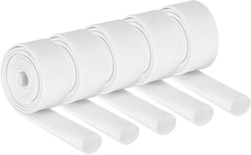 MECCANIXITY 10Pcs Insulation Braided Cable Sleeve,3.3Ft-1/4 Inch ID Black, High Temp Silicone Coated Fiberglass Sleeving for Cable Wrap, Automotive Hose Lines Electrical Wiring Protection in Kuwait