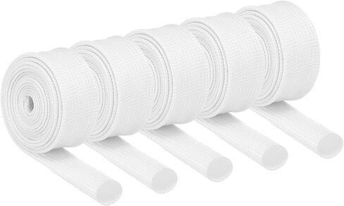 MECCANIXITY 10Pcs Insulation Braided Cable Sleeve,3.3Ft-1/4 Inch ID Black, High Temp Silicone Coated Fiberglass Sleeving for Cable Wrap, Automotive Hose Lines Electrical Wiring Protection in Kuwait